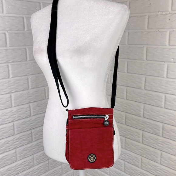 Kipling Bags Kipling Lancelot Small Adjustable Crossbody Red Nylon